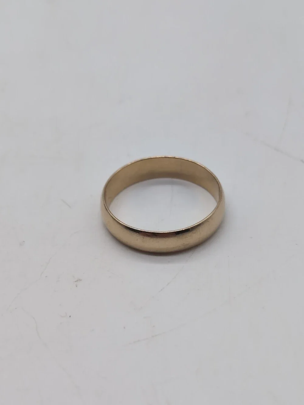 Shane Co 14k Yellow Gold Mens 5mm Wedding Ring Band Sz 13.75